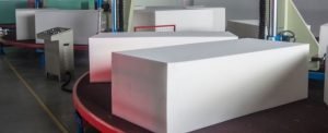 Indentation load deflection being set for memory foam mattress.