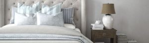 Picture of an Innerspring Mattress and Made Bed.