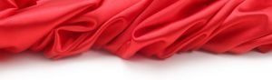 Red silk bed sheet.