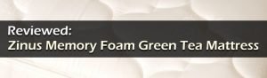 Zinus Memory Foam 12 Inch Green Tea Mattress Review Featured Image Graphic.