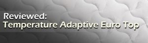 Zinus Spring Mattress Review Temperature Adaptive Euro Top Featured Image Graphic.
