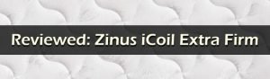 Zinus iCoil Mattress Review Featured Image Graphic.