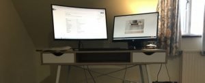 The B&M Michigan Desk Fully Assembled.