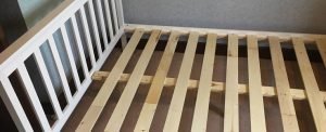 The Fully Assembled Panana Double Bed Frame.