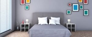 Freshly Painted Bedroom.