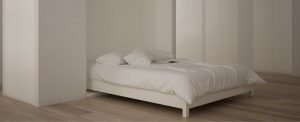 A Comfortable Murphy Bed Folded Down.
