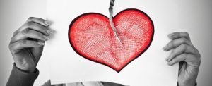 Broken Heart Image to Represent Breakup.