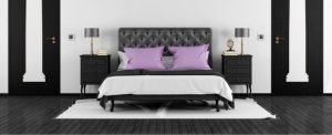 Black and White Bedroom.